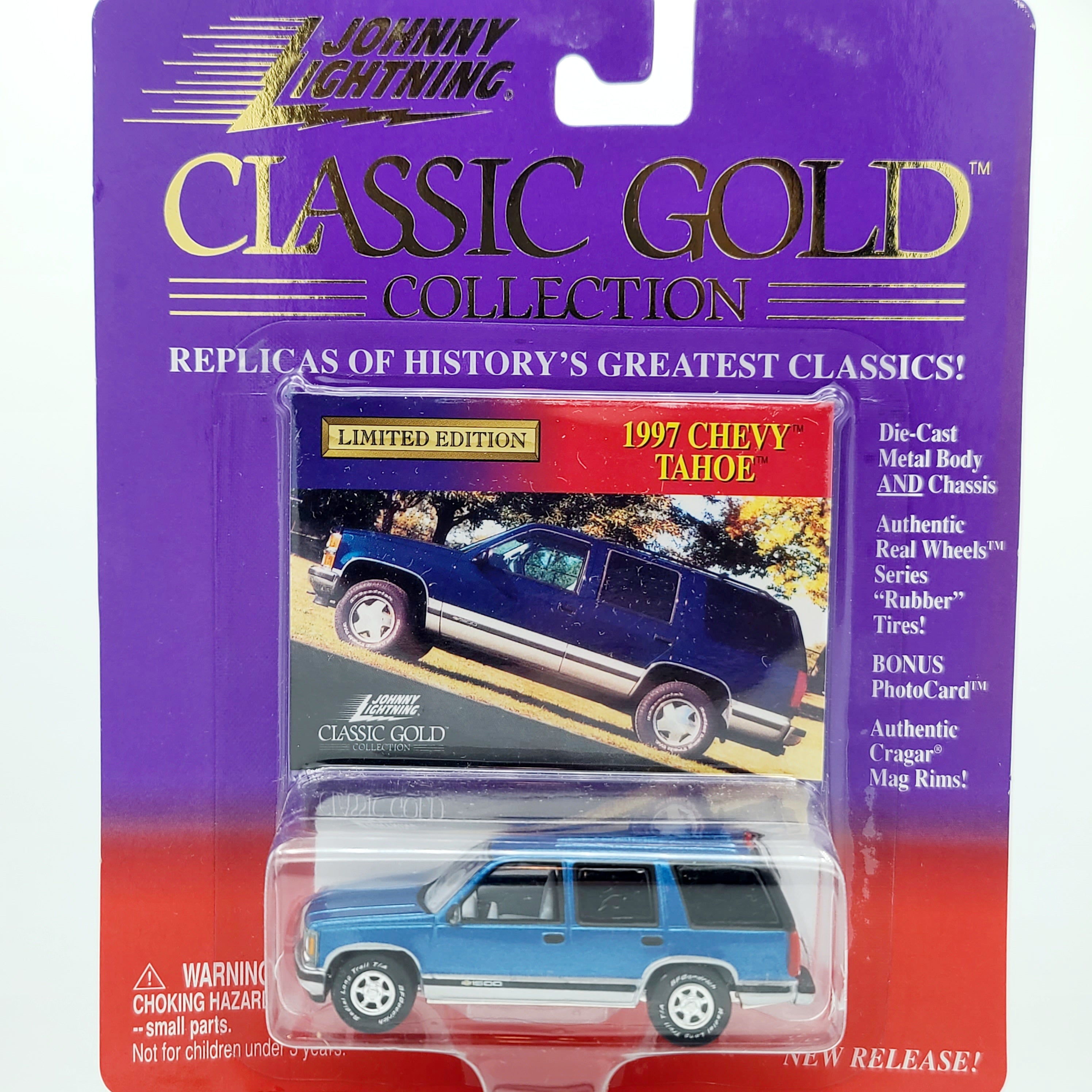 Johnny Lightning '97 Chevrolet Tahoe - 1:64 (1999 Classic Gold)